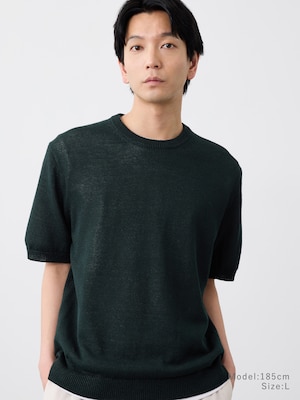ペーパーブレンドニットTシャツ