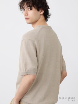 ペーパーブレンドニットTシャツ