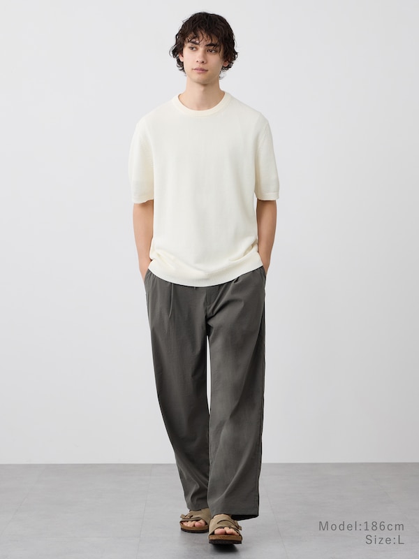 ペーパーブレンドニットTシャツ