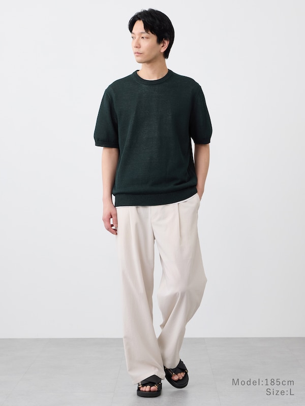 ペーパーブレンドニットTシャツ