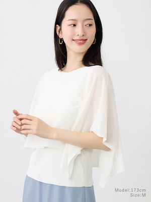【お店で売れてます】ケープドッキングセーター