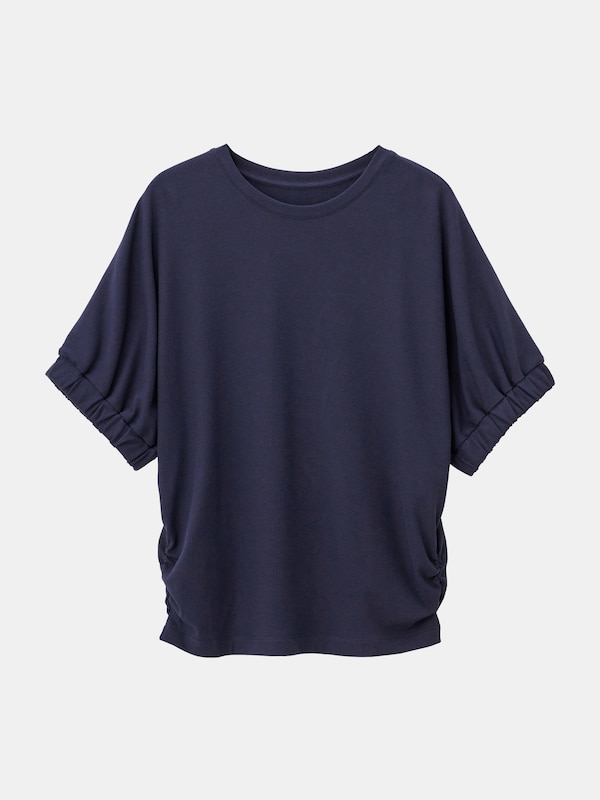 シャーリングリブリラックスTシャツ