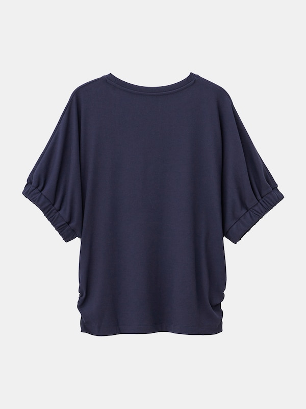 シャーリングリブリラックスTシャツ
