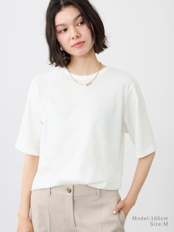 スラブタッチジャージークルーネックTシャツ