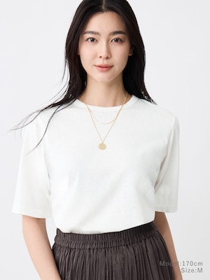 スラブタッチジャージークルーネックTシャツ