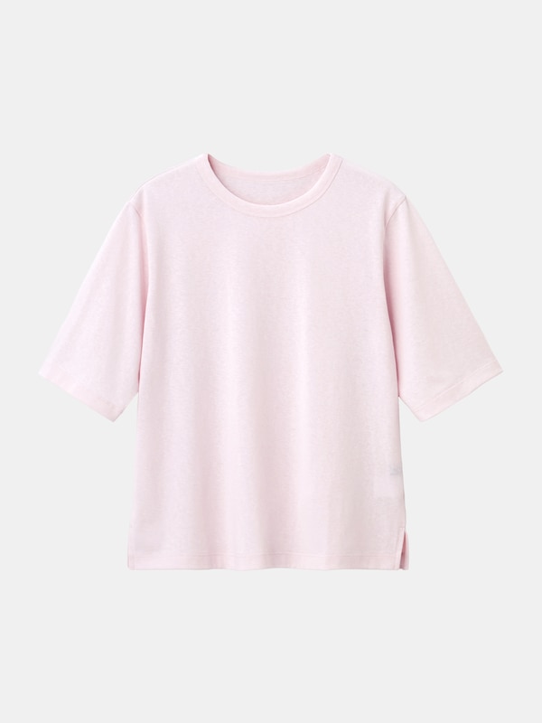 スラブタッチジャージークルーネックTシャツ