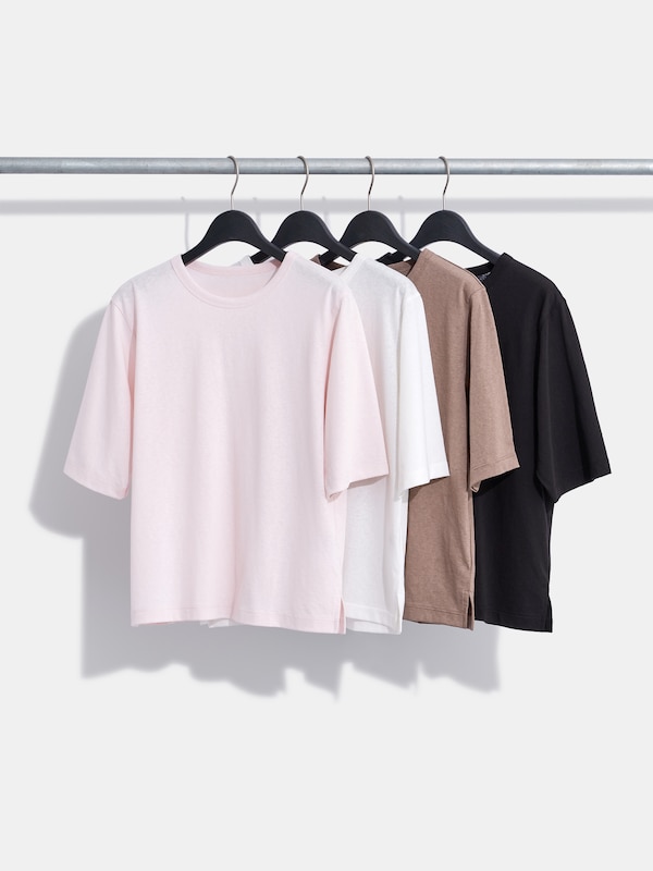 スラブタッチジャージークルーネックTシャツ
