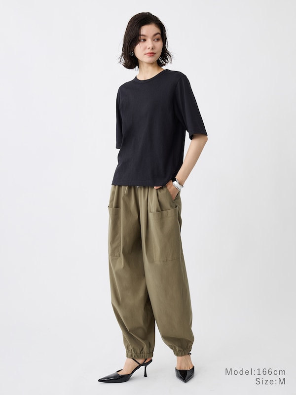 スラブタッチジャージークルーネックTシャツ