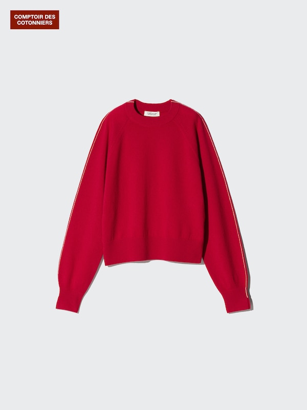 カシミヤクルーネックセーター