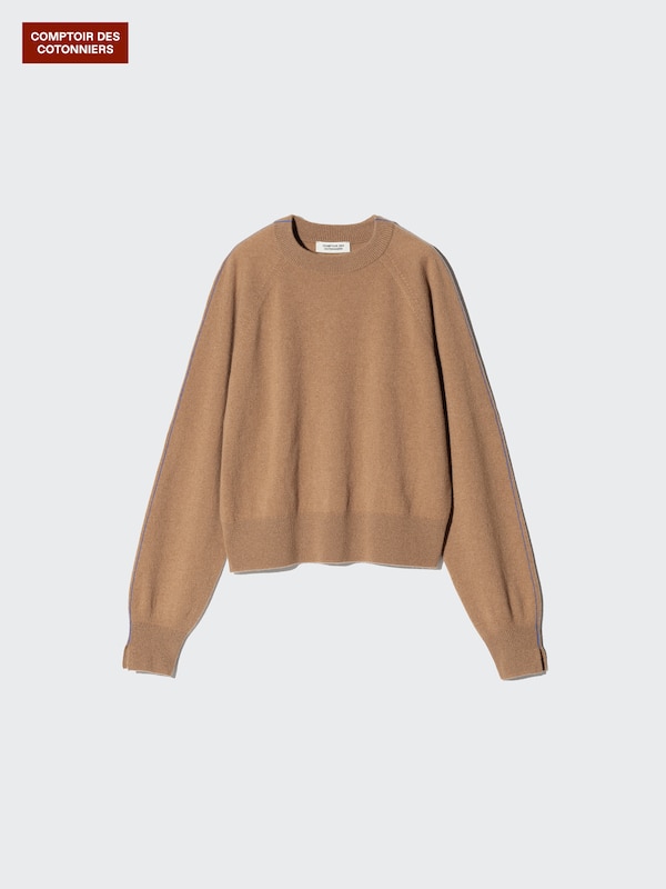 カシミヤクルーネックセーター