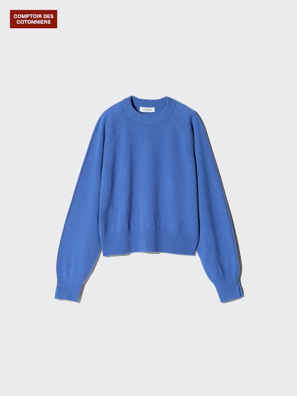 カシミヤクルーネックセーター