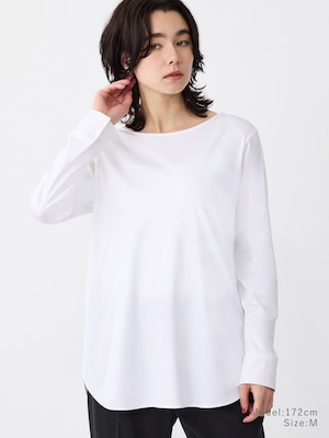 グロスジャージーカフスコンビTシャツ