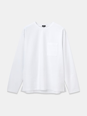 ストレッチコットンブレンドポケットTシャツ（長袖）