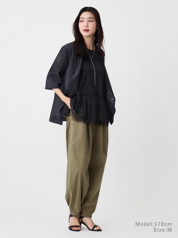 【アップデートしました】レースヘムプルオーバー（ノースリーブ）
