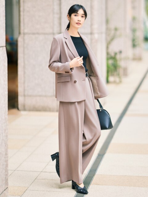 トリアセブレンド2タックワイドパンツ